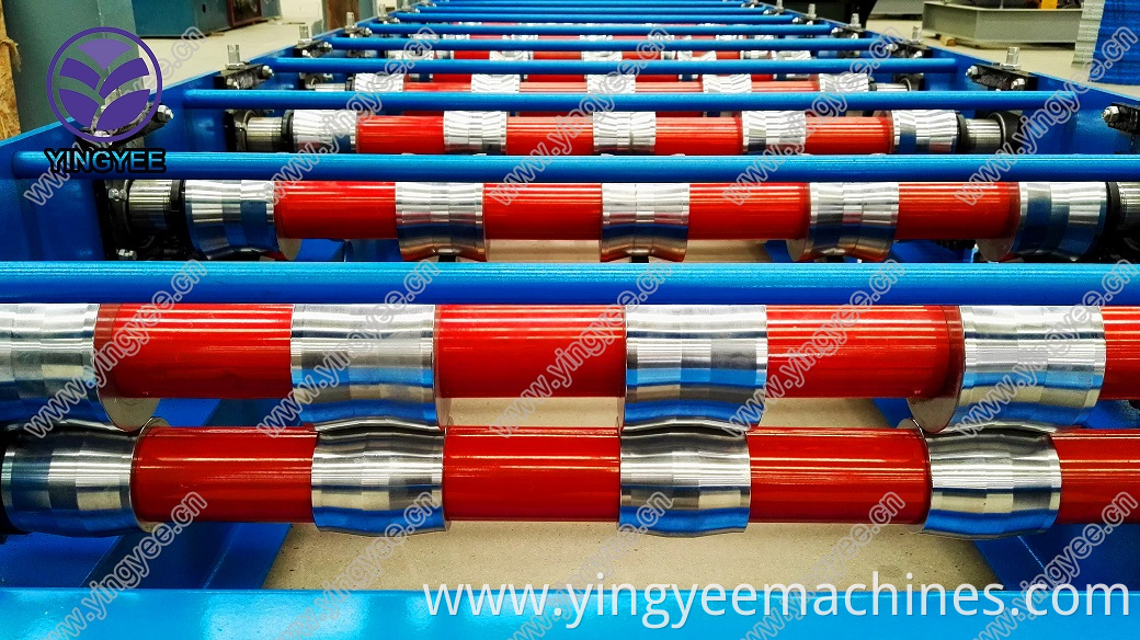 IBR roof sheet roll forming machine with speed 15m/min